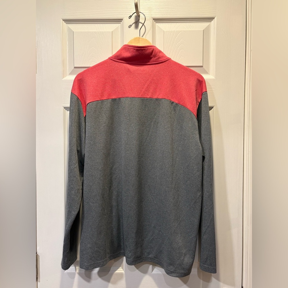 Evoshield Gray Quarter-Zip Pullover With Coral Ac… - image 7